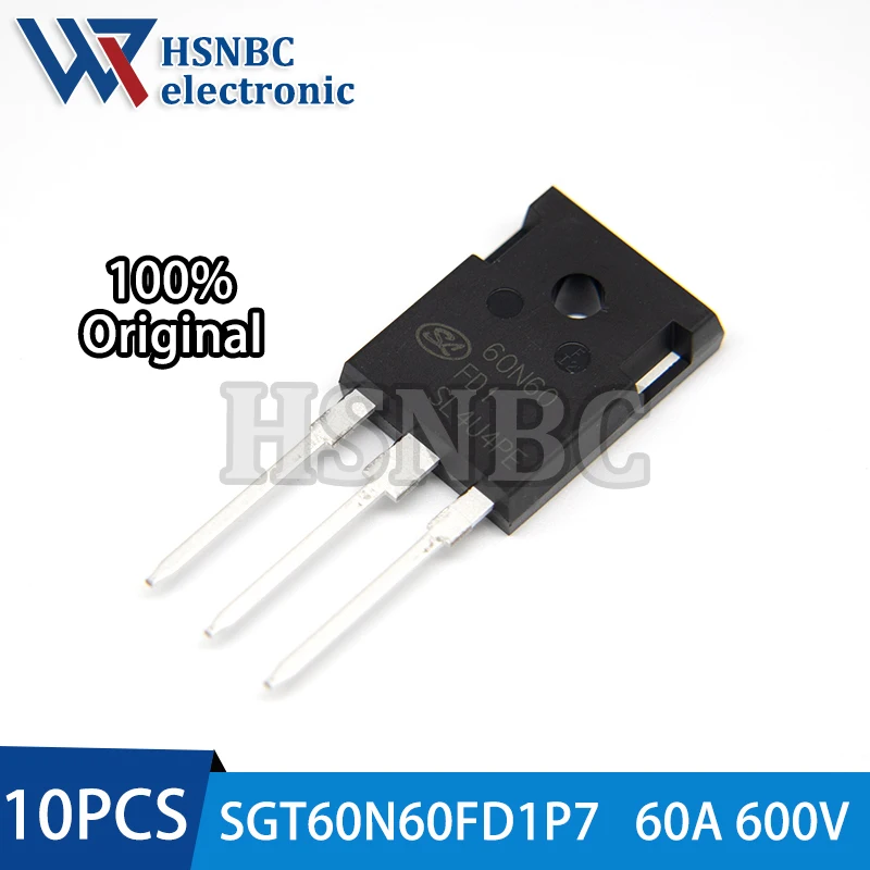 

10PCS SGT60N60FD1P7 TO-247 OR SGT60N60FD1PN TO-3P SGT60N60FD1 60N60FD1 600V 60A IGBT Power Transistor 100% New Original