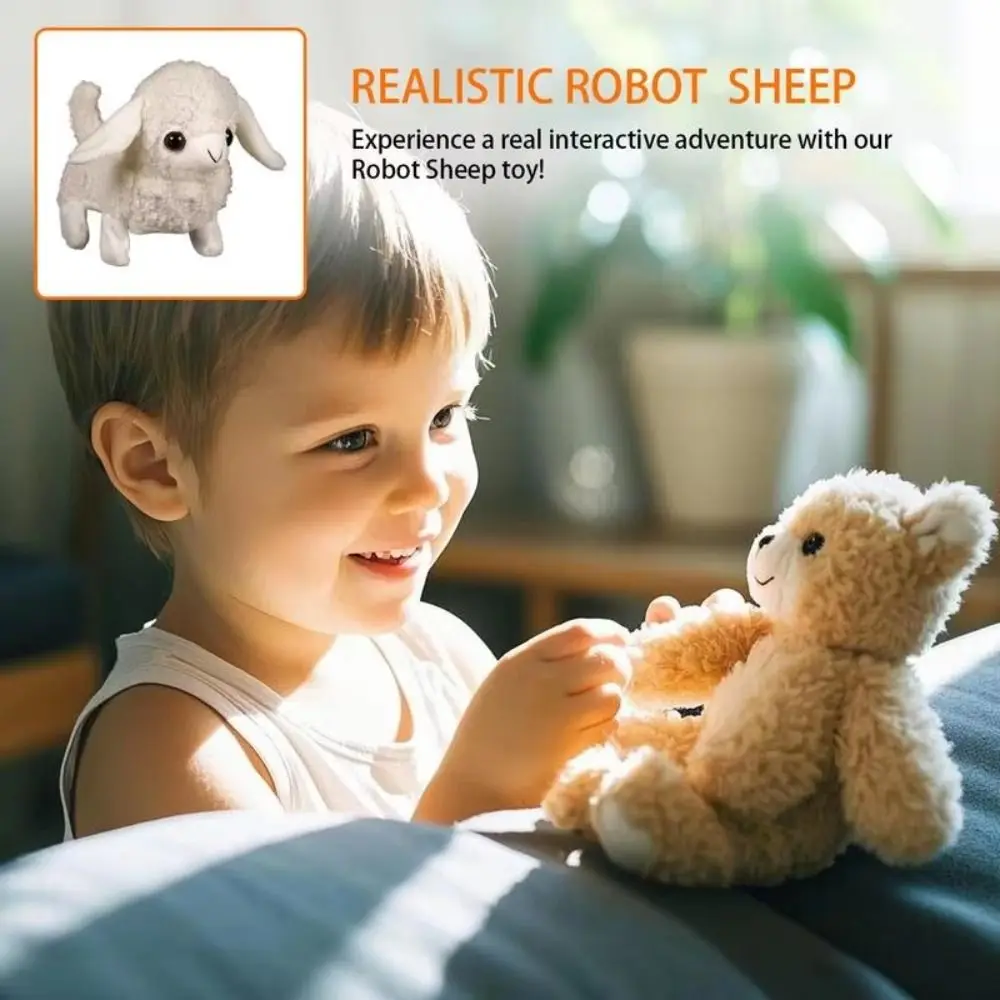 

Simulation Electric Alpaca Toy Movements Sound Toys Running Singing Lamb Cartoon Kawaii Walking Interactive Alpaca Birthday Gift