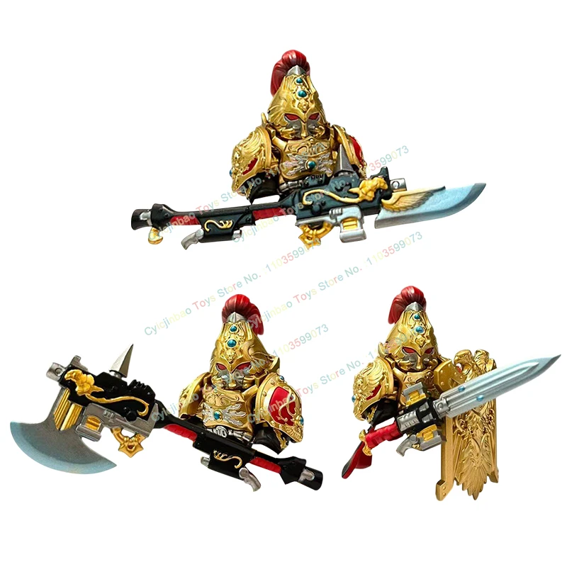 

HOT Gold Army Knights Building Blocks Mini Action Figures Set Model accessory Building Blocks Bricks kids DIY Toys S115