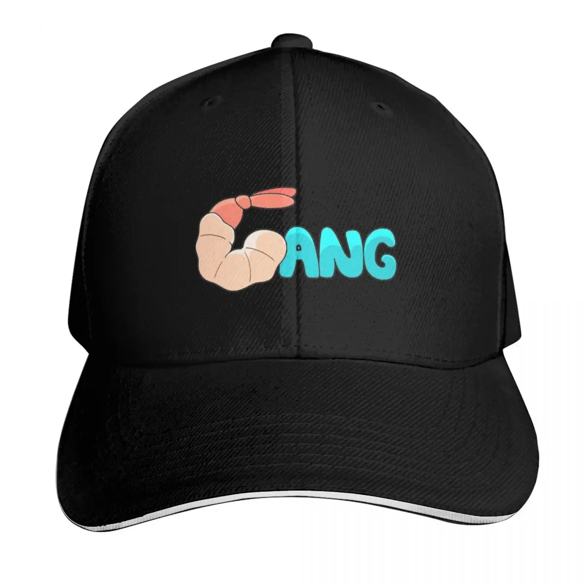 Shrimp Gang Baseball Cap Breathable Mesh Back Adjustable Buckle Closure Moisture Wicking Quick Dry