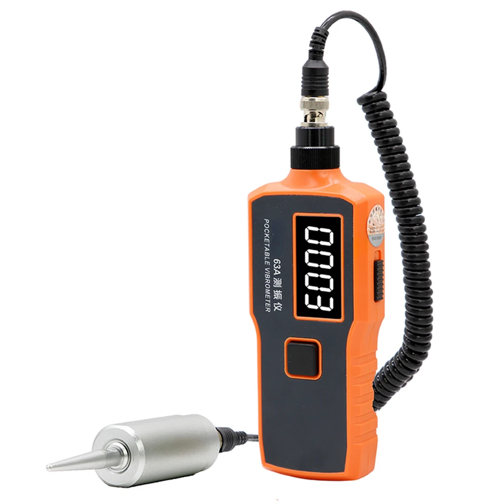 DECCA 63A Handheld Digital Portable Vibration Meter Low Price 71MM/S Velocity 2000um Displacement Tester