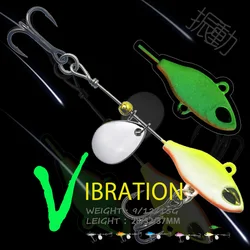 WALK FISH 1Pcs 9/12/15G VIB Fishing Lure Long Shot Hard Baits Artificial Rotating Vibration Spoon Swimbait Spinner Tail Fishbait