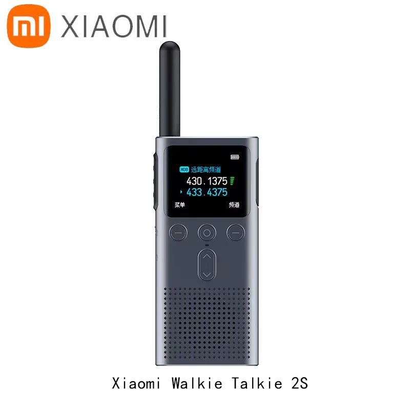 

Рация XIAOMI Walkie Talkie 2S, 1,77 дюйма, 4 Вт, 120 часов в режиме ожидания