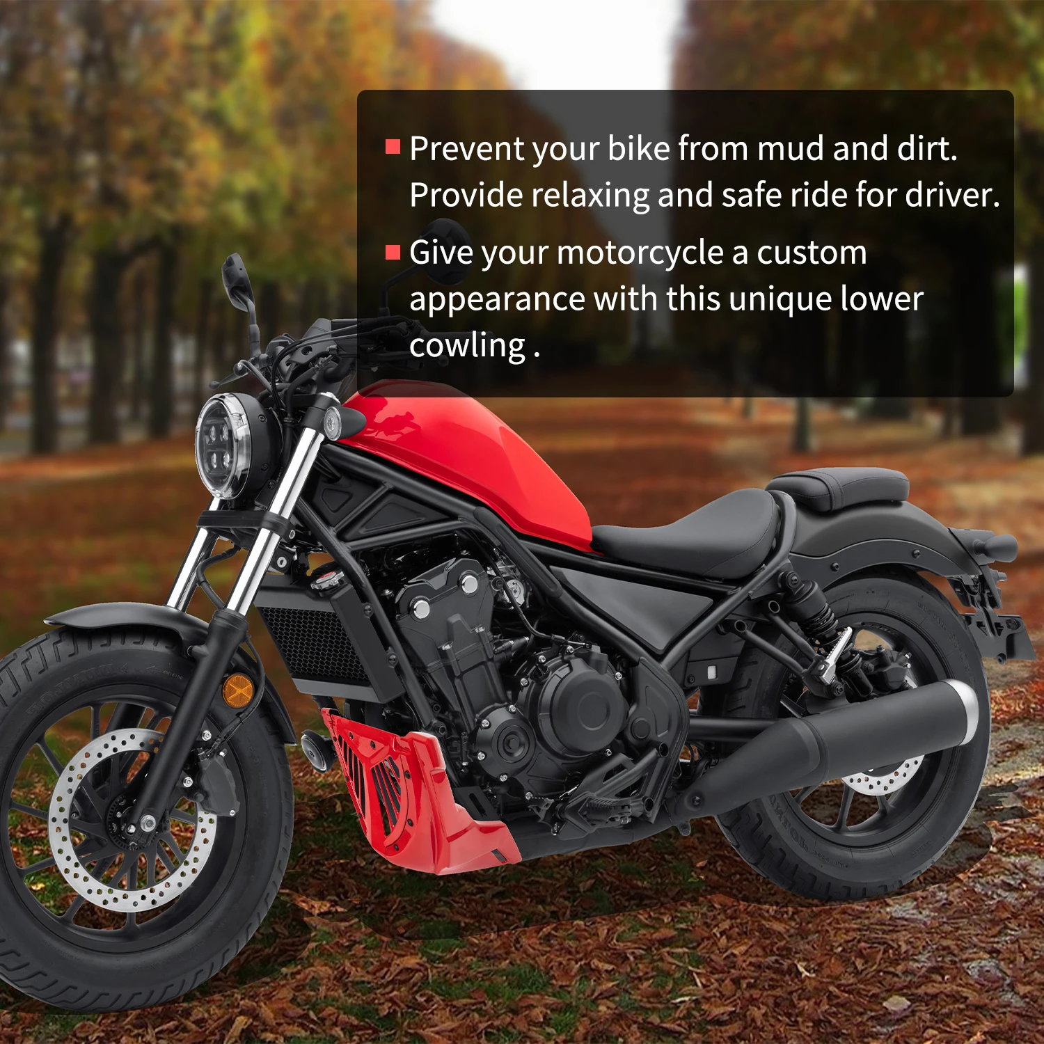 دراجة نارية المحرك السفلي البطن عموم المفسد هدية لهوندا المتمردين 500 CMX500 CM500 2017 2018 2019 2020 2021 2022 2023 2024