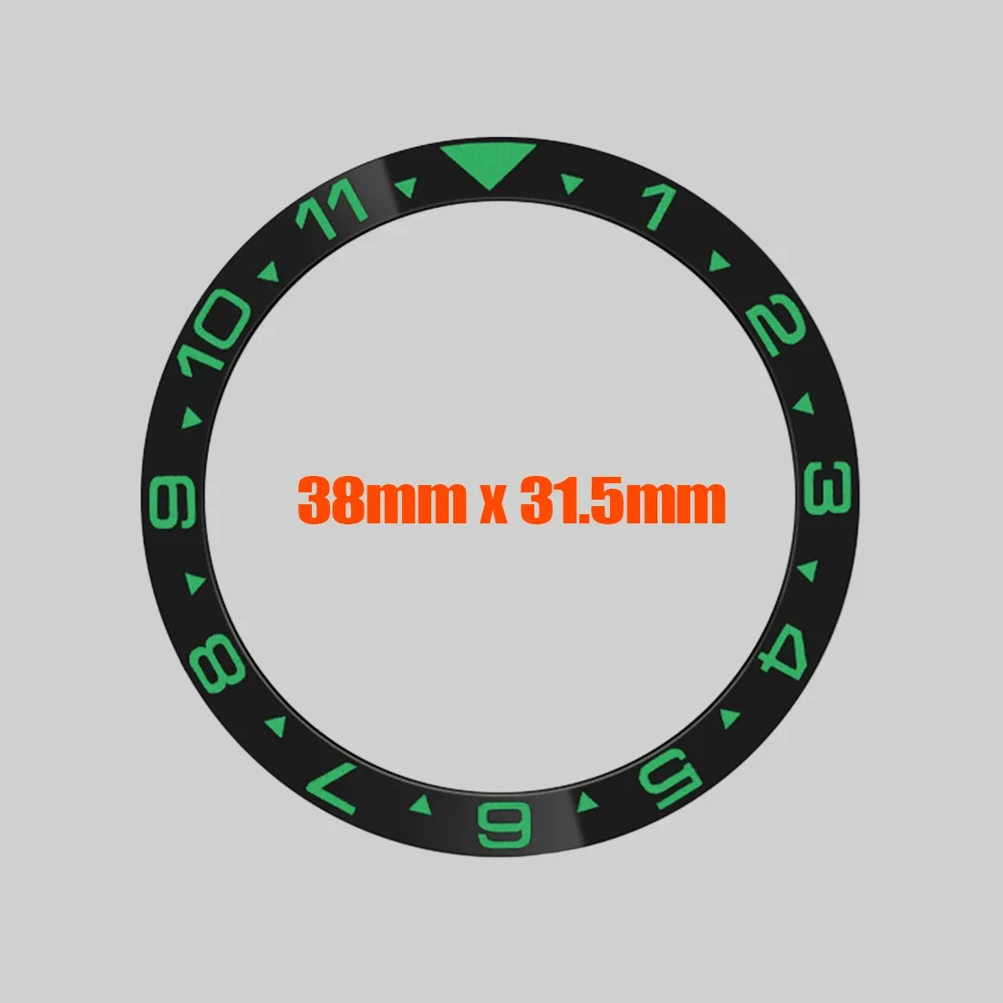セラミックフラットベゼルインサートケース,時計ケース,skx007,skx009,srpd,nh35,38x31.5mmに適したベゼルリング
