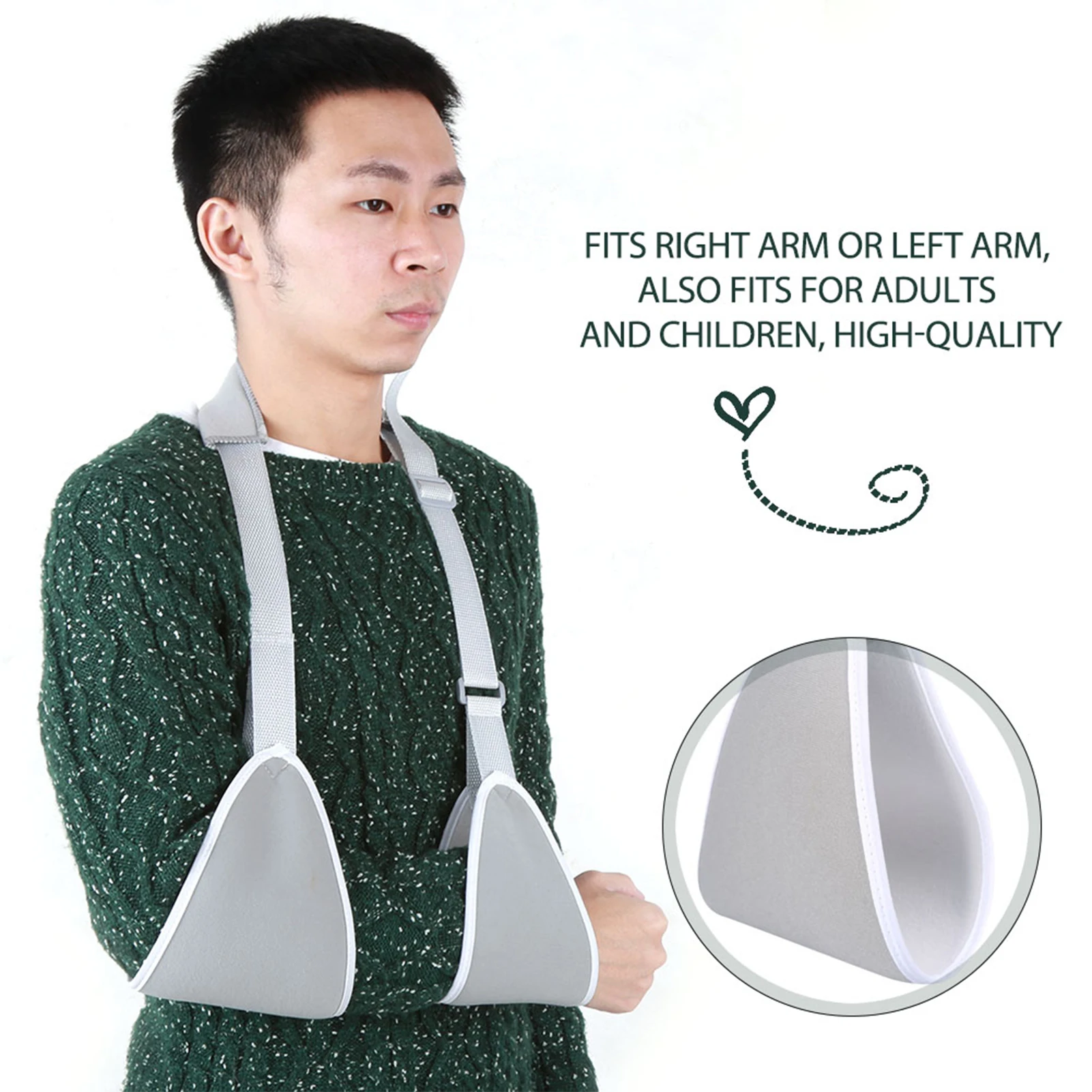 Forearm Sling Shoulder Orthopedic Fracture Support Shoulder Dislocation Arthritis Arm Sling Bandage Arm Protector for Adult Kid