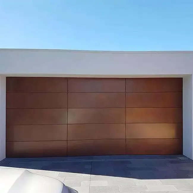 **c Commercial Grade Outdoor All Weather Aluminum Alloy Garage Door Electric Intelligent Garage Doors Wear Resistant Garage D