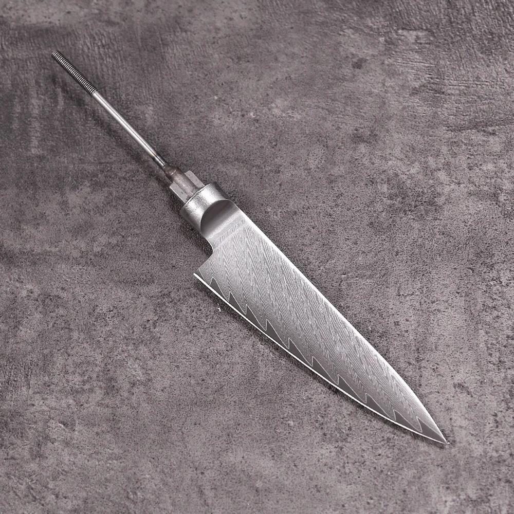 TURWHO 4.5-inch Kitchen Utility Knife Blank Blade DIY Handmade Damascus Steel Chef Knives Cutlery DIY Petty Knifes Making Tools view 2