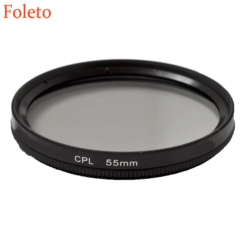 Foleto 55mm CPL Circular Polarizing CIR-PL FILTER NEW for Sony Canon Nikon Lenses Camera Lens Filter