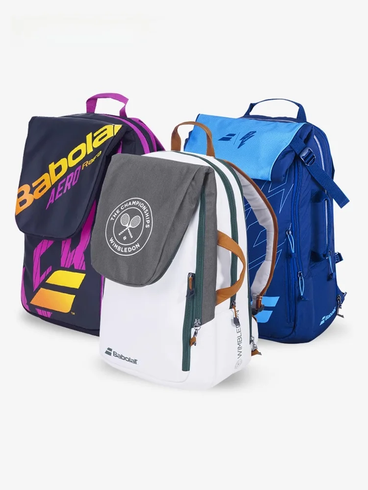 Bolsa de Tênis Babolat Versão Nacional Unissex Mochila de Ombro Duplo para Jogadores de Tênis Adequada para 2-3 Raquetes