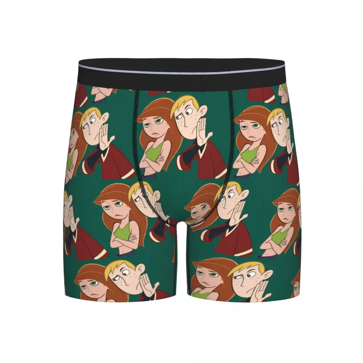 

Длинные трусы-боксеры, шорты Kim Possible, мужские вентилируемые трусы для Homme, мужской подарок бойфренду