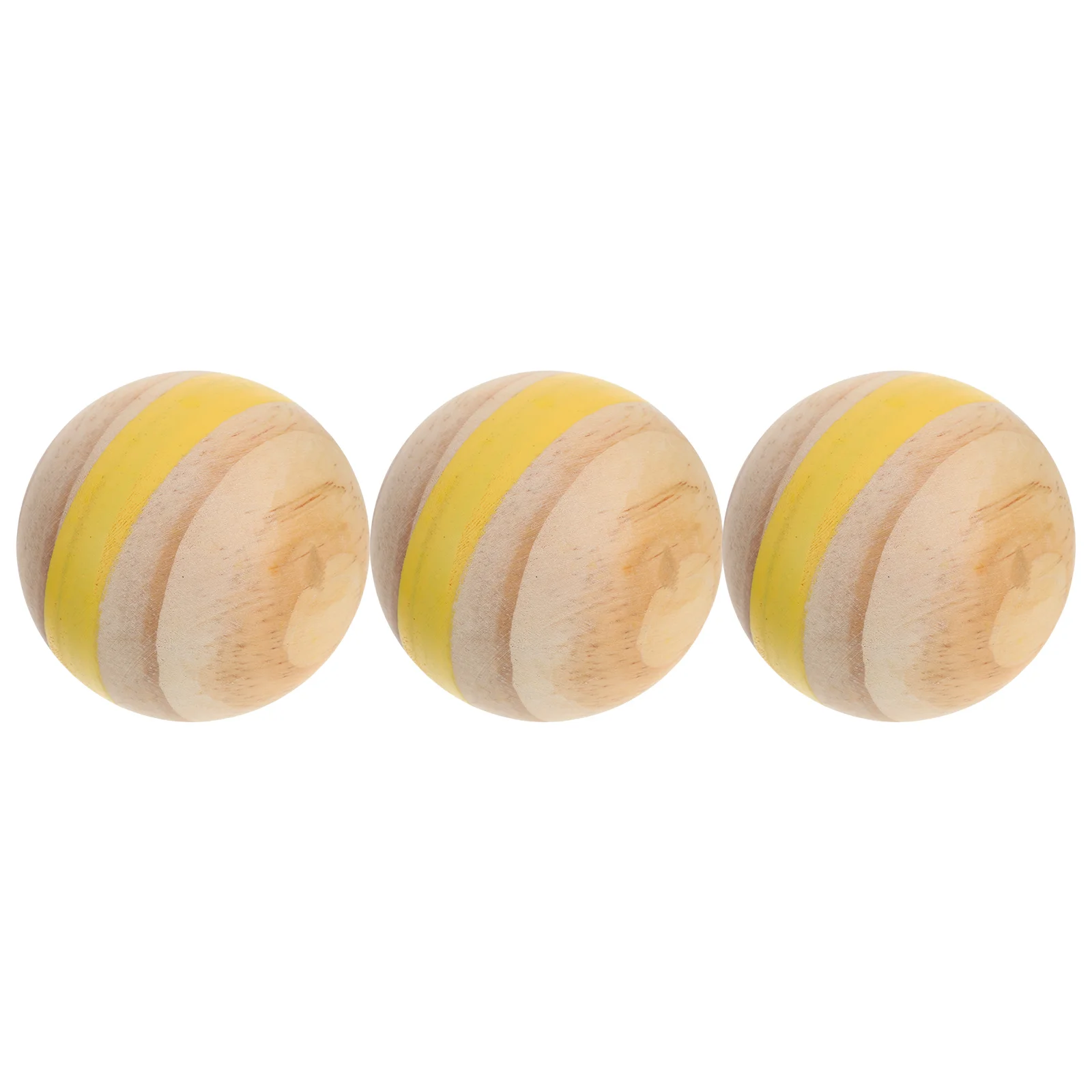 

3Pcs Wooden Bocce Balls Portable Design Ideal for Grass Gatherings Garden Activities Kids Outdoor Games