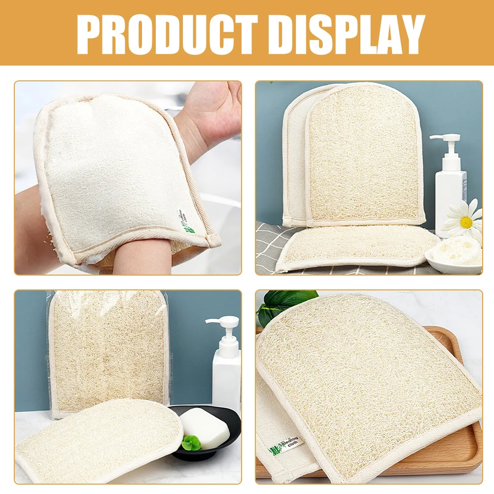 

Exfoliating Loofah Glove for Shower Adults Body Scrubber Deep Cleansing Massage Bath Skin Care Tool Hand Scrub Exfoliate Mitt