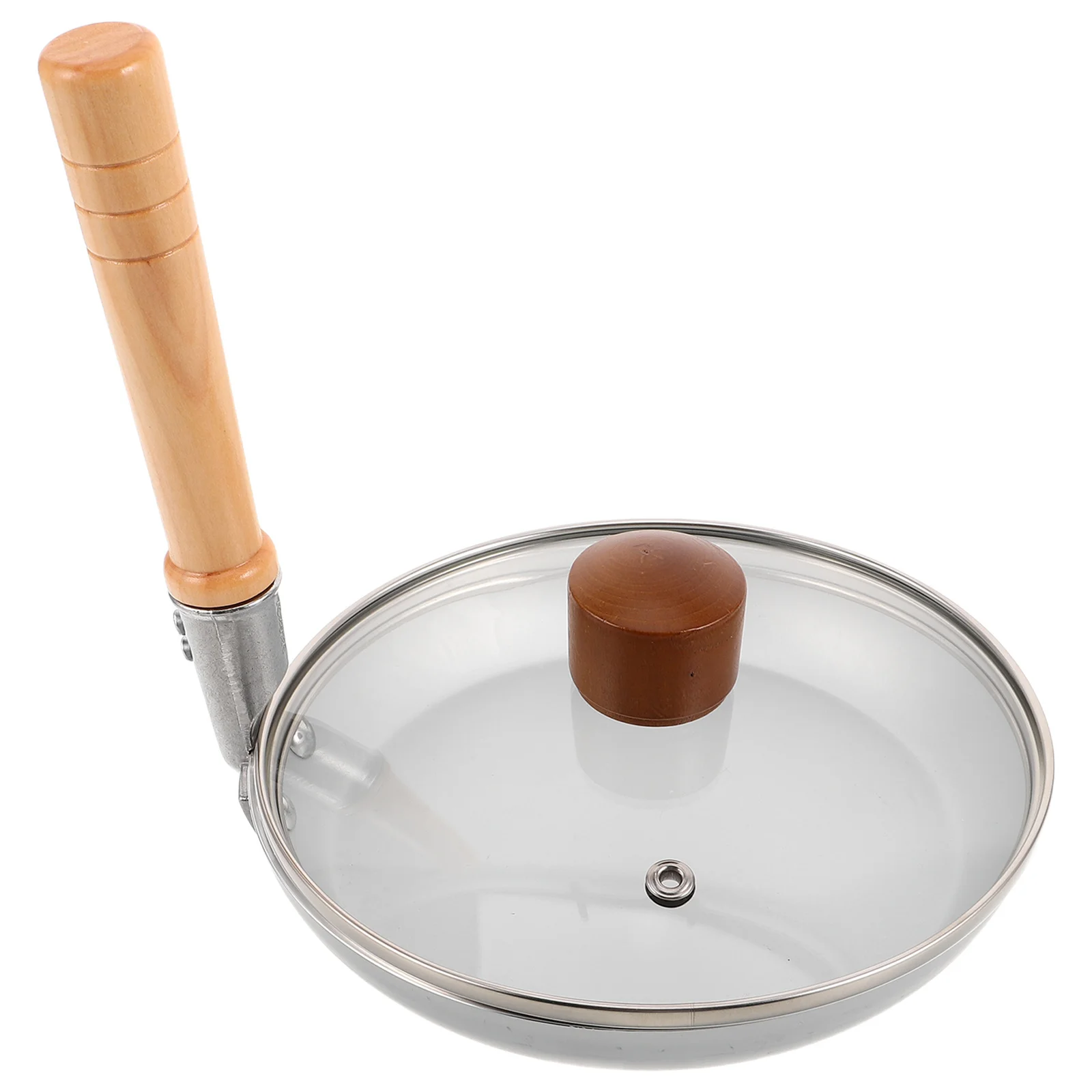 

1Set Japanese Vertical Handle Cooking Pot Nonstick Small Sauce Pan for Oyakodon Mini Frying Pan with Lid Japanese Cookware