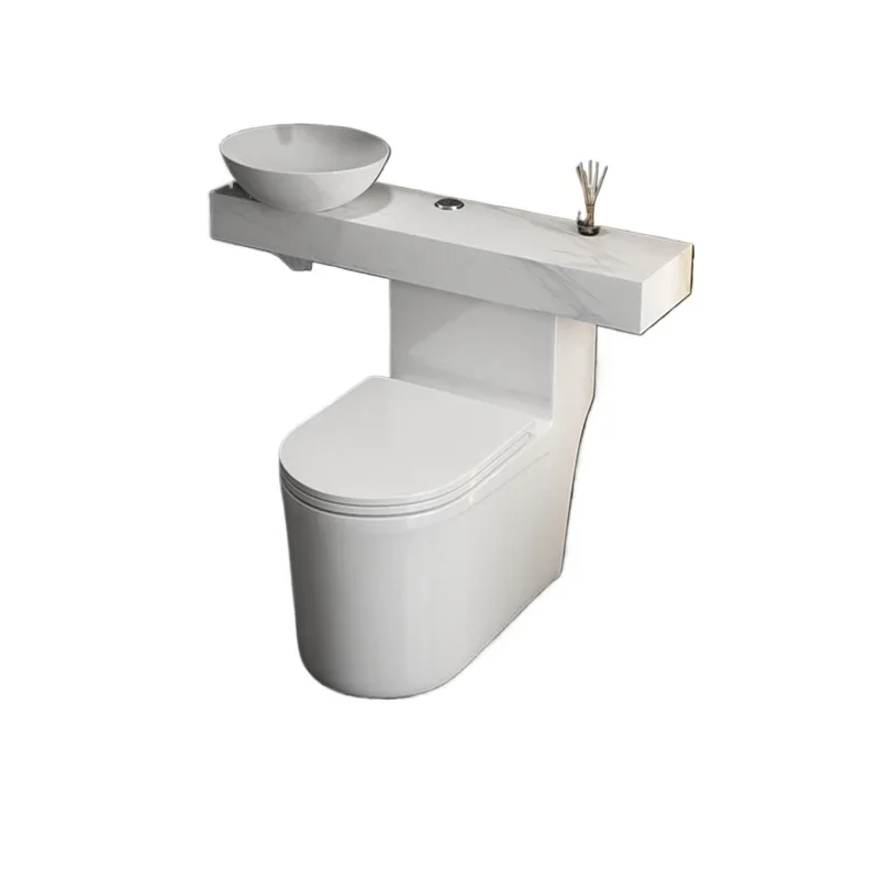 Toilet Wash Basin Integrated Toilet Face Washing Inter-Platform Basin Small Toilet Stone Plate Bathroom Cabinet Combination