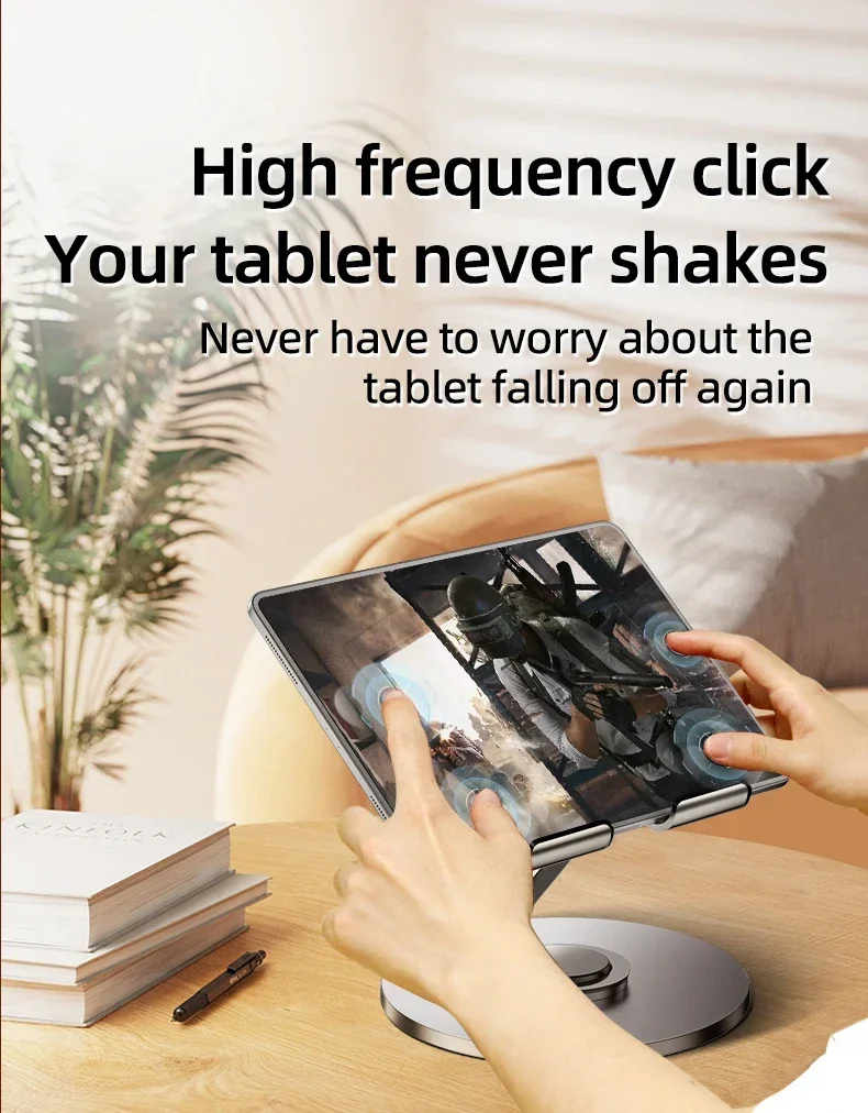 Soporte plegable para teléfono móvil y tableta 360, soporte ajustable de aleación de aluminio para escritorio, para iPho