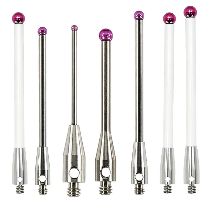 M4 Ruby Ball CMM Probe Ceramic Extension Rod Hardened Steel Shaft for 3D Coordinate Measuring Machine Probe