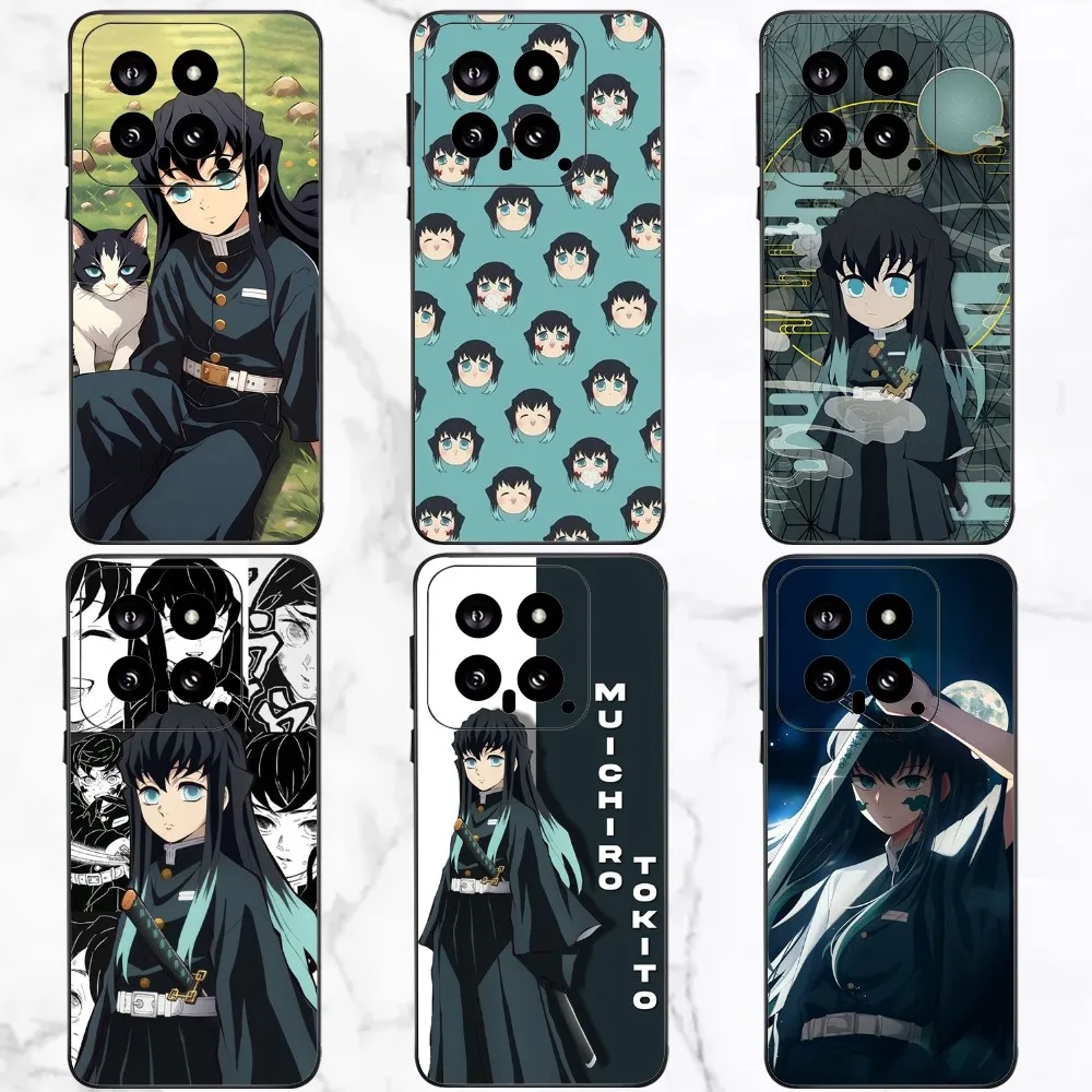 Muichiro Tokito Demon Slayer Phone Case For Xiaomi 11 Redmi Note 11 5G 8T 9A 9 10T Note8Pro Note9 12SUltra Black Case