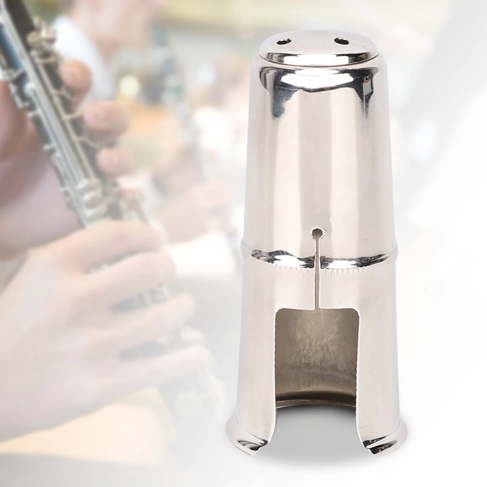 غطاء حماية لغطاء رأس الفلوت مطلي بالنيكل قطعة الفم سهلة الاستخدام العلامة التجارية الجديدة للساكسفون الكلارينيت BB الكلارينيت عالي النغمة #6