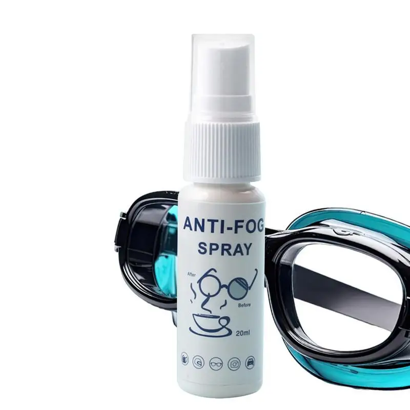 Spray detergente per lenti antiappannamento per occhiali da nuoto Occhiali da 20 ml Occhiali da sub Occhiali da sci Antiappannamento Eliminatore di nebbia liquida
