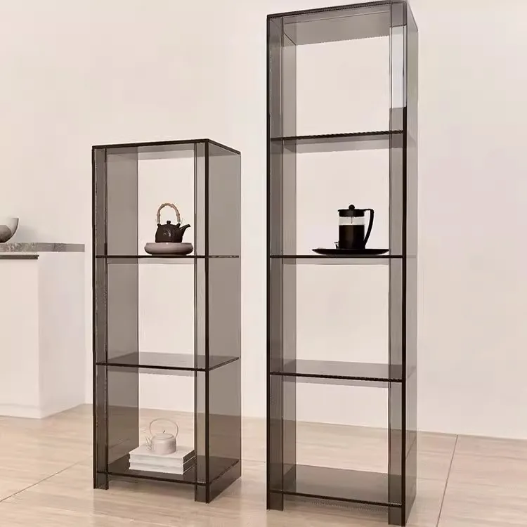 

Storage display rack, living room bookshelf, storage rack, acrylic creative shelf, wall-to-wall floor bookcase