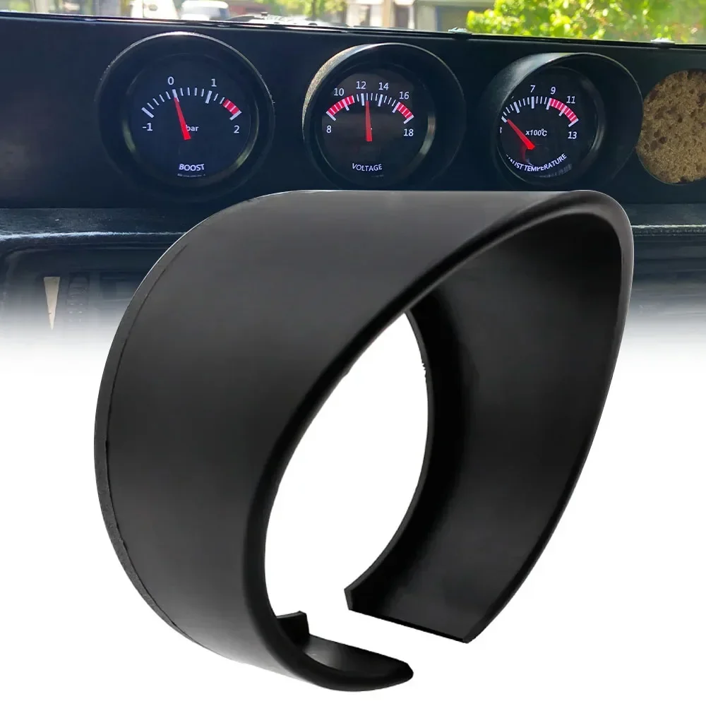 Universal Surround Protector Sun Light Shield Hood Visor Cover Pod Cup Holder 60mm Gauge Visor Cover Cap Car Meter Accessories