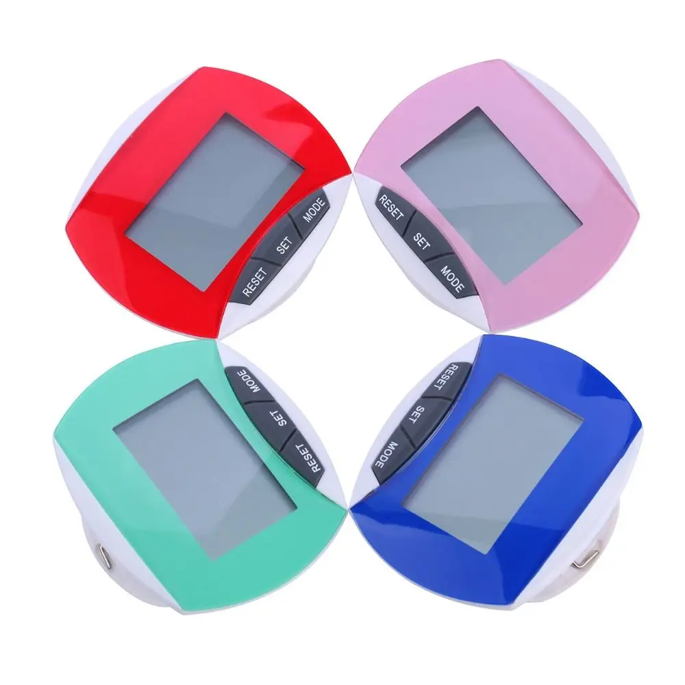 Simple Digital 3D Pedometer LCD Display Intelligent Pedometer for Walking Steps Tracker Portable Step Counter Clip for Men Women