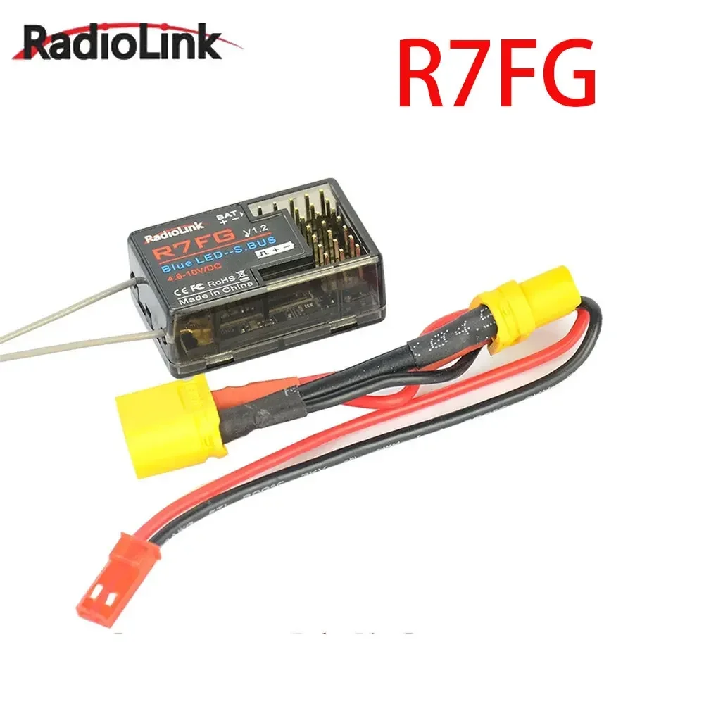 RadioLink R7FG 2,4 GHz 7CH receptor de antena Dual versión giroscópica integrada de alto voltaje para transmisor Radiolinks RC6GS RC