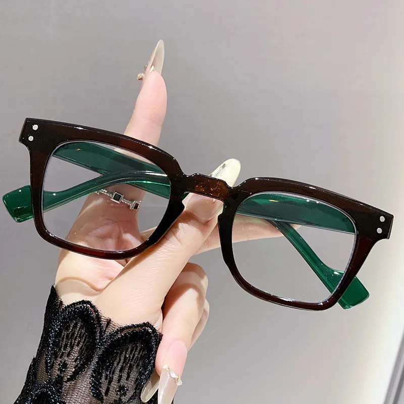 Neu eingetroffene quadratische Computerbrille, PC-Gestell, Damen und Herren, Anti-Blaulicht-Rechteckbrille, optische Brille, Blaulichtfilterbrille
