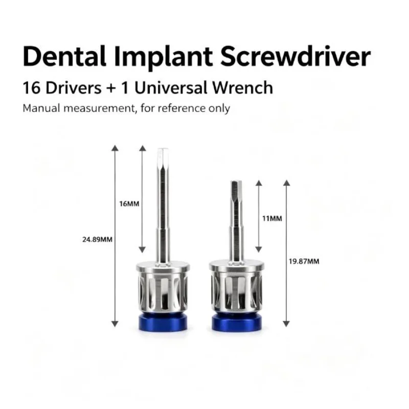 Dental Dental Implant Tool Box Repair Screwdriver Suitable ITI Denton DIO Osstem NOB Implantation Universal Implant Prosthetic