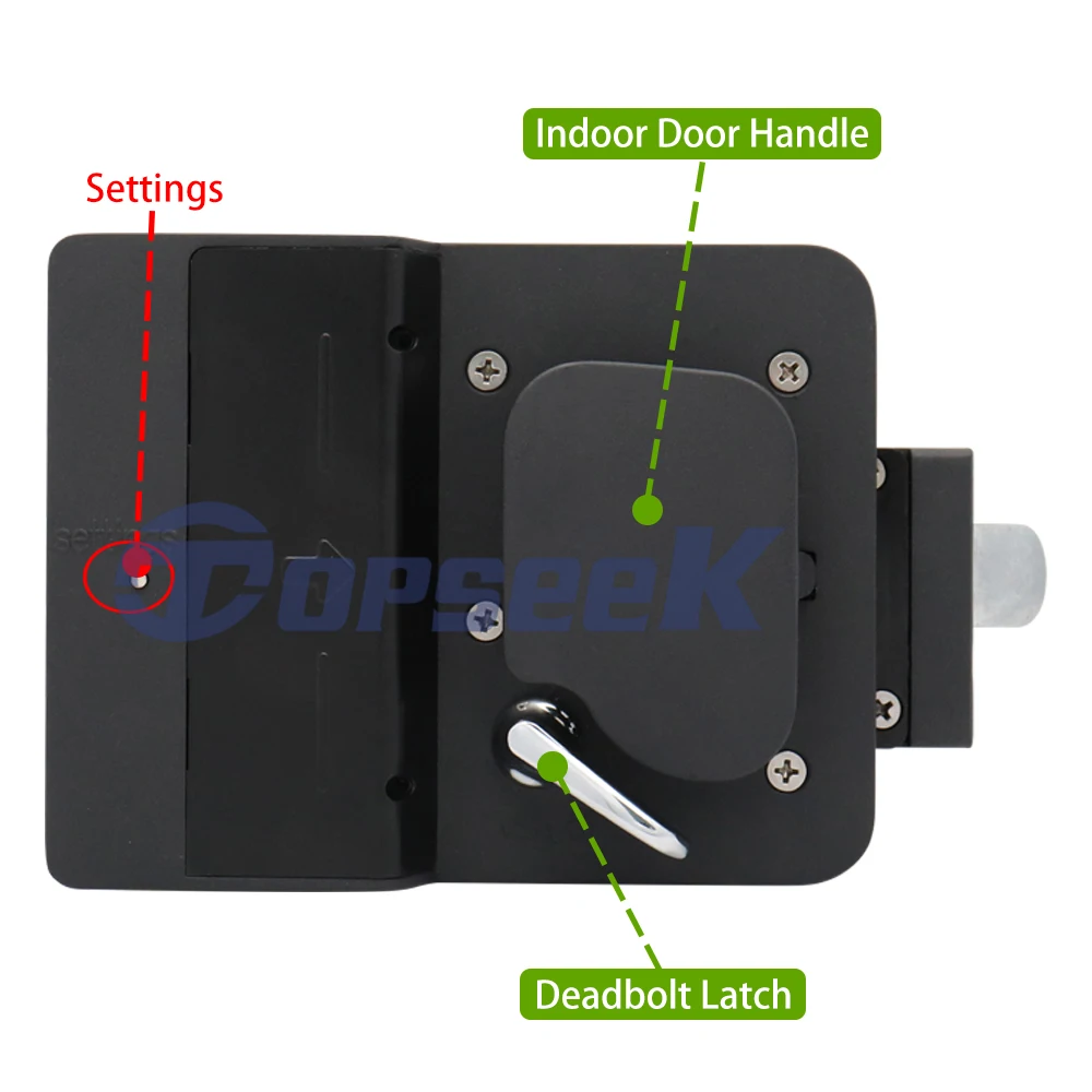 All Metal Waterproof Remote Control Camper Lock RV Door Handle latch Keypad Fob RV Keyless Entry Door Lock for Travel Trailer