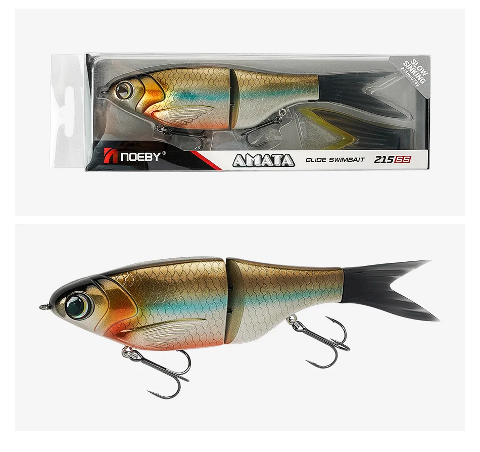 Nr.: 215 mm 73 g Amata Glide Swimbait-Köder, langsam sinkende Silikon-Wobbler für Hecht, Bass, Shad Glide, Swimbait-Angelköder – Detail 10
