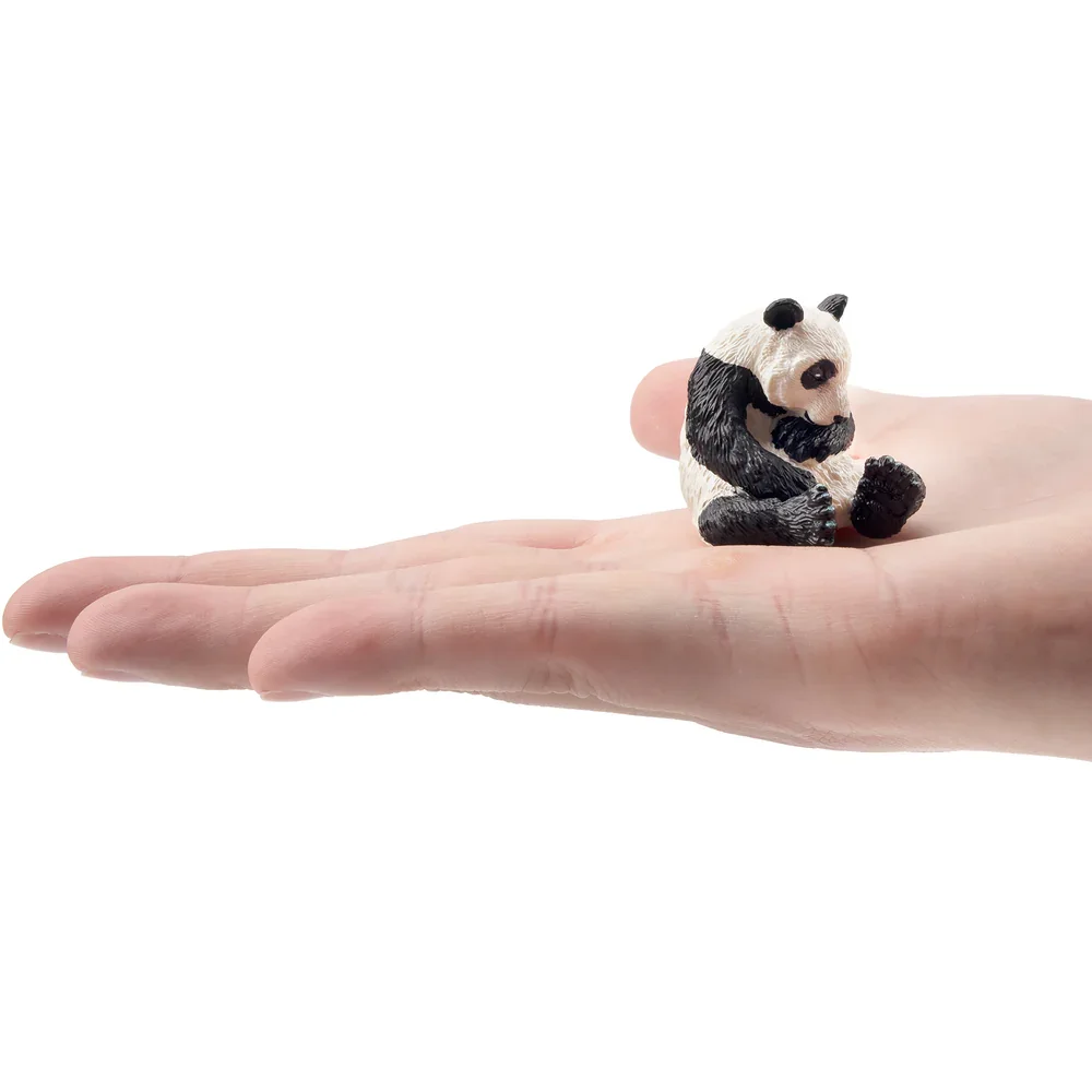 Toymany Modellino di Panda Addormentato, Giocattolo Simulazione Animale Selvatico, Mini Figurine, Bambole, Action Figure, Regalo per Bambini, Decorazione per Torte