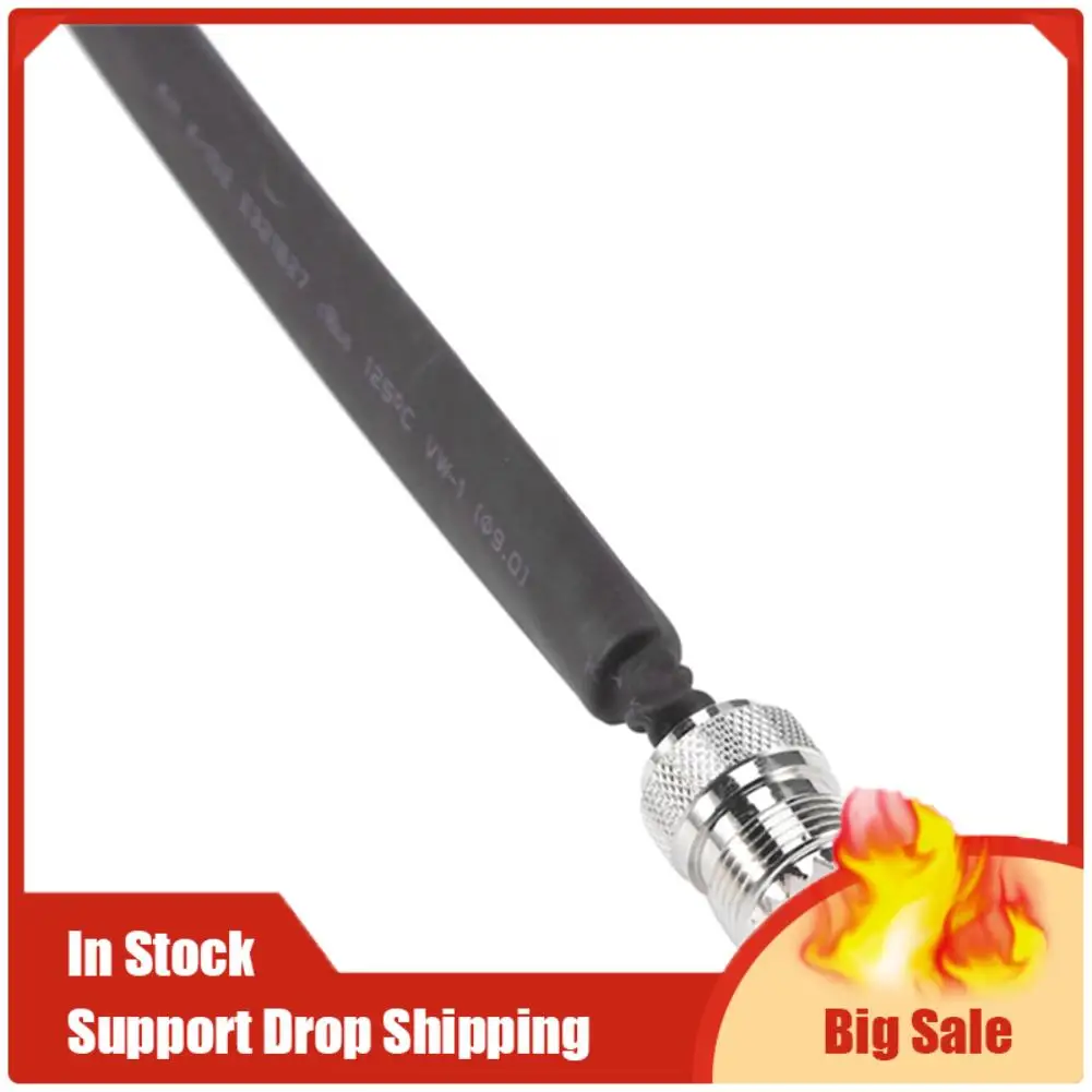 Top Deals Door/Window Pass Through Flat RF Coaxial Cable SO239 UHF Female To UHF Female 50 Ohm RF Coax Pigtail Extension Cord