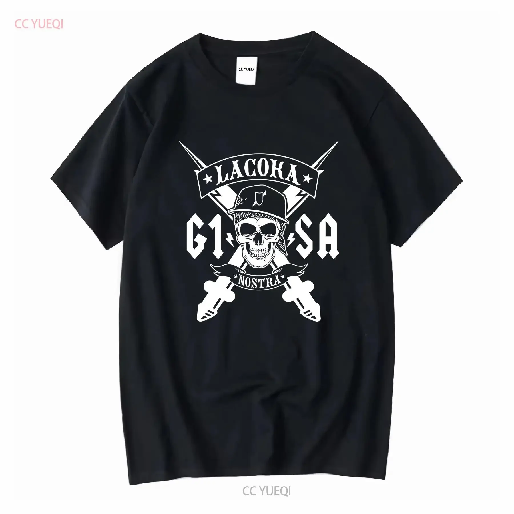 La Coka Nostra Original T Shirt Greyone ILL BILL vintage Washed Breathable Stylish streetwear designer clothes Soft Stretched