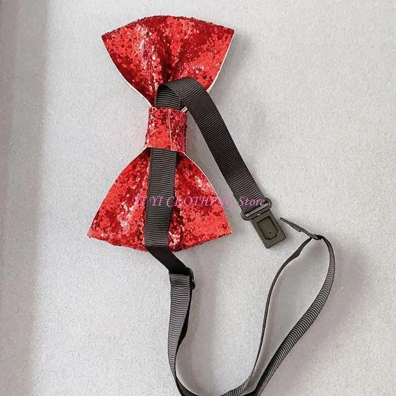 N5KF Elegant Sequins Neck Tie for Business Necktie Banquets Formal Suit Jewellery