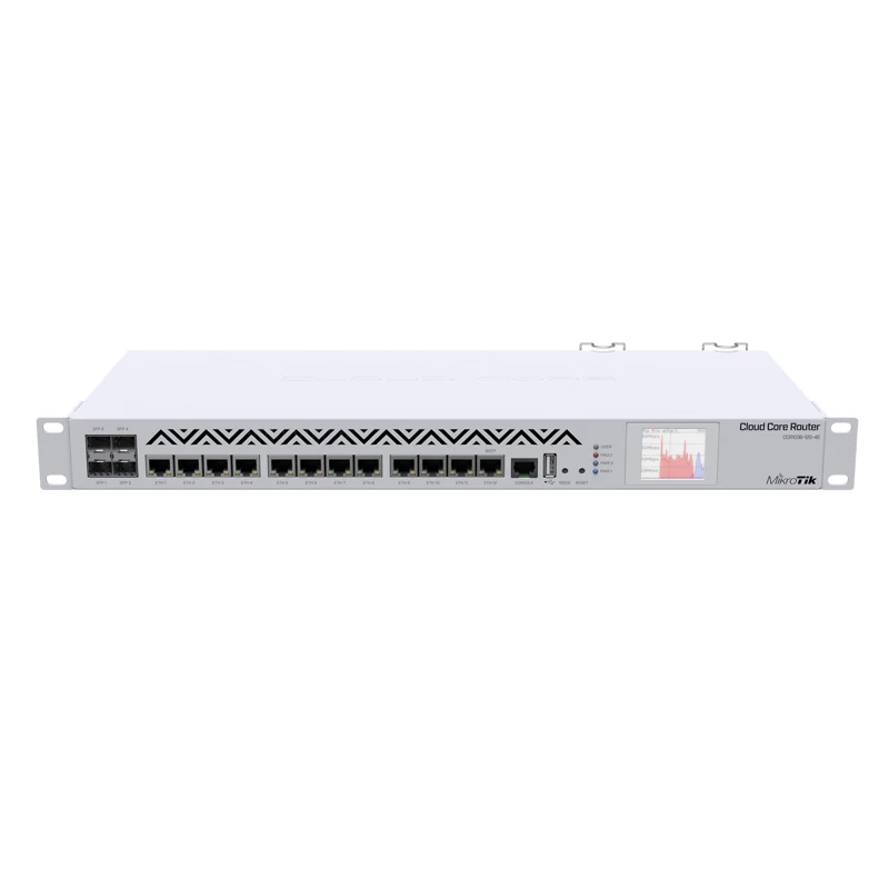 

MikroTik фрезерный роутер 12 Gigabit Ethernet 4xSFP Cage LCD 36 ядер 1,2 ГГц ЦП 8 ГБ ОЗУ