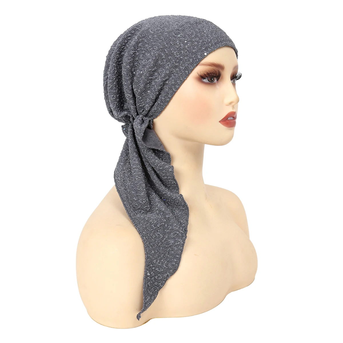 Ramadan Fashion musulmano turbante cappelli tinta unita hijab Head Wraps traspirante chemio Cap per le donne ragazze regolabili