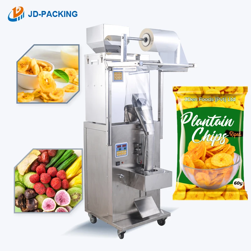 

Ready to Eat Food Banana Plantain Chips Dried Dry Fruit Biscuit Candy Snack Cookie Packaging Pellets Packing Machine