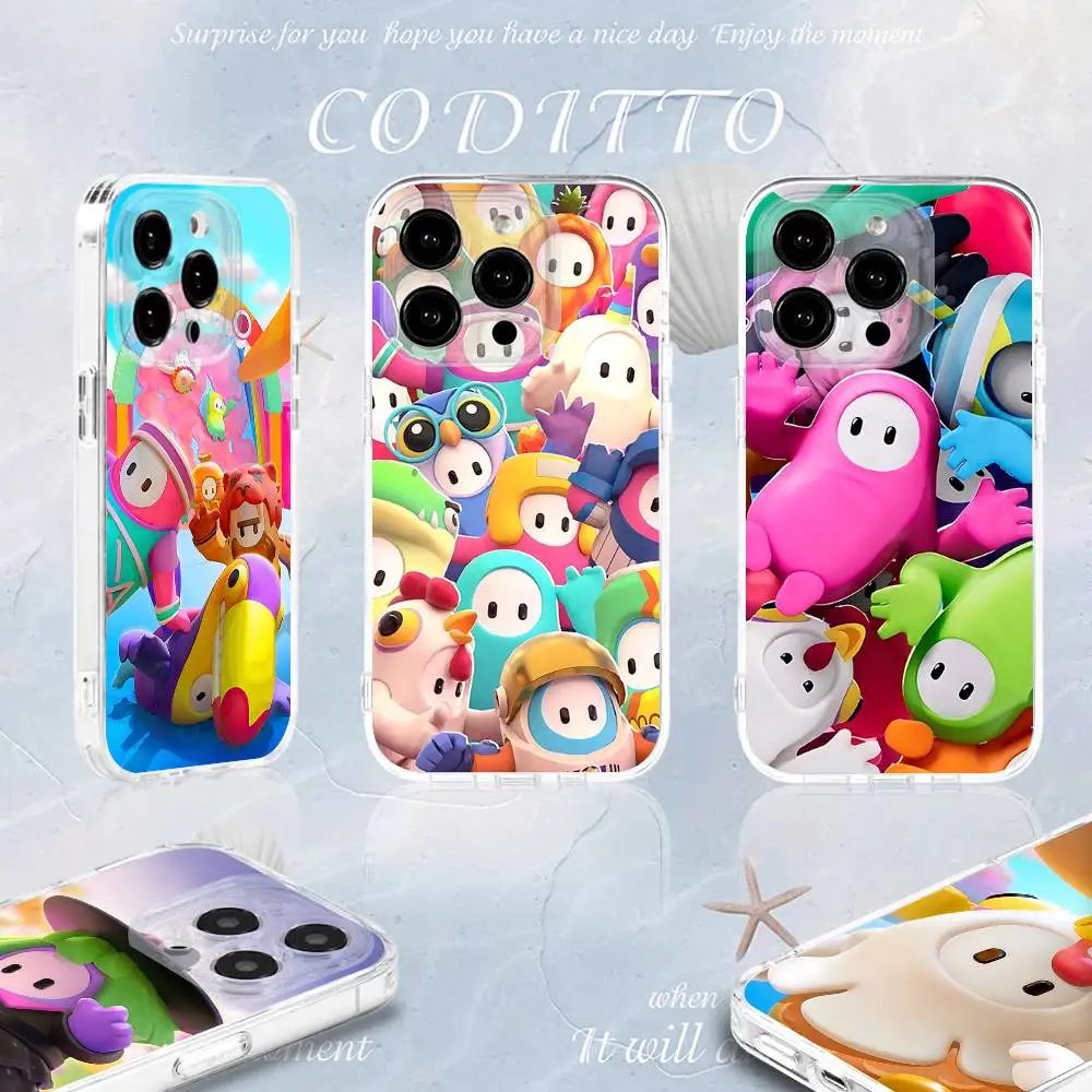 

F-Fall Cute G-Guys Phone Case For iPhone 16,15,14,13,12,11 Pro,Max,Plus,X,XS,XR,SE4,E Mini Transparent Soft Cover
