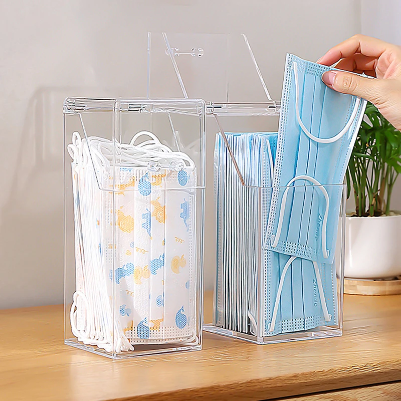 S/L Mask Storage Box Wet Tissue Box Baby Wipes Dispenser Holder Household Dust-proof Tissue Box With Lid Kitchen Seal Design