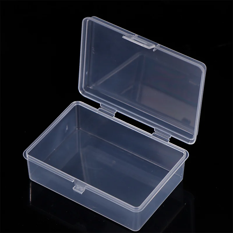ZSmall Semi-Transparent Plastic Cards Cases Folder Matte Flip-Top Jewelry Box Accessories Storage Organize Packaging Boxes