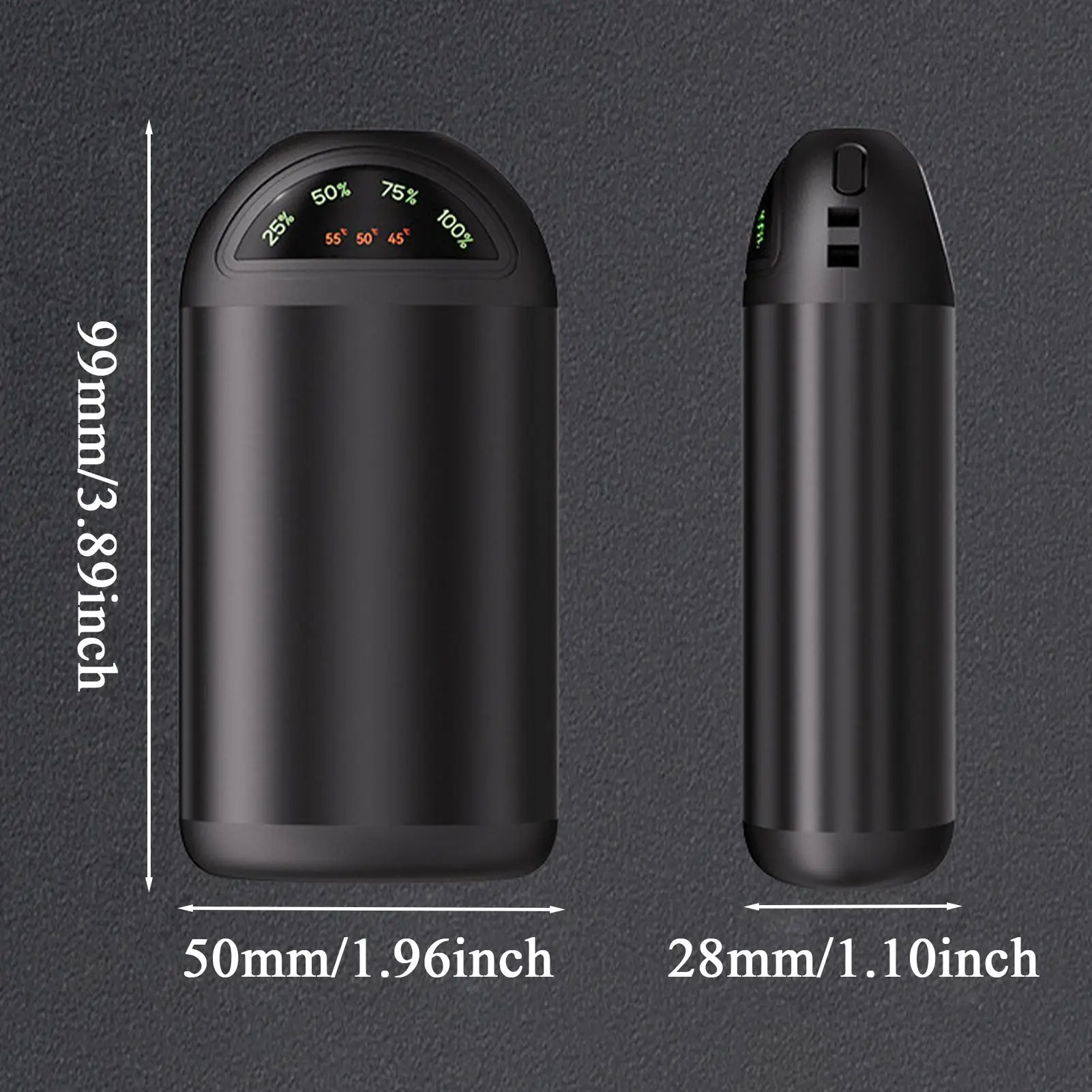 Heated Hand Warmers Rechargeable Hand Heater Power Bank 5000mAh With Lights Portable 3-Level Temperature Pocket Heater For view 6