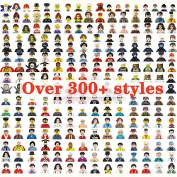 50PCS Mini Dolls Blocks Toys Fit Model Building Construction Toys DIY Assembling Anime Characters for Kids Boys Collect Funs