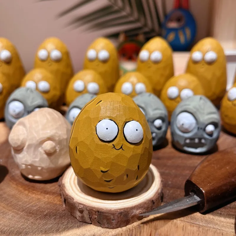 

Деревянная поделка ручной работы Plants Vs. Zombies: новая резная фигурка из орехового дерева – подарок для девушки, парня и лучших друзей