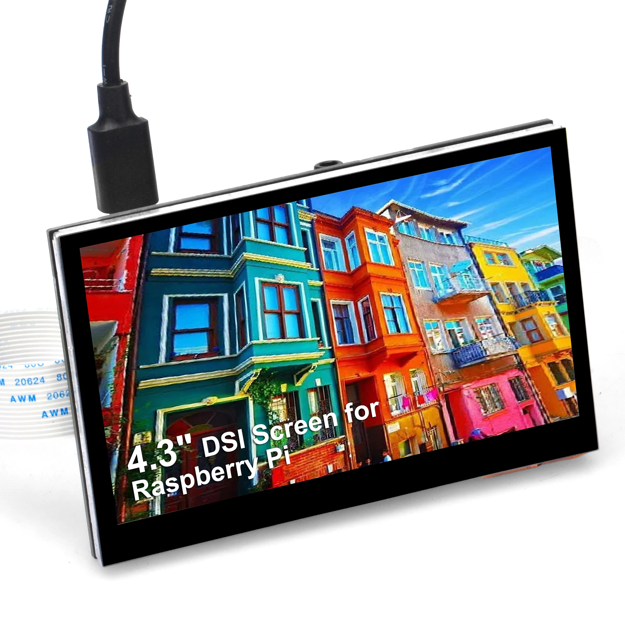 OSOYOO 4.3 cala IPS LCD Capacitive Touch Screen Display 800×480 Interfejs DSI dla Raspberry Pi 4 3 2 Model B B+ A+ — zdjęcie produktu 7
