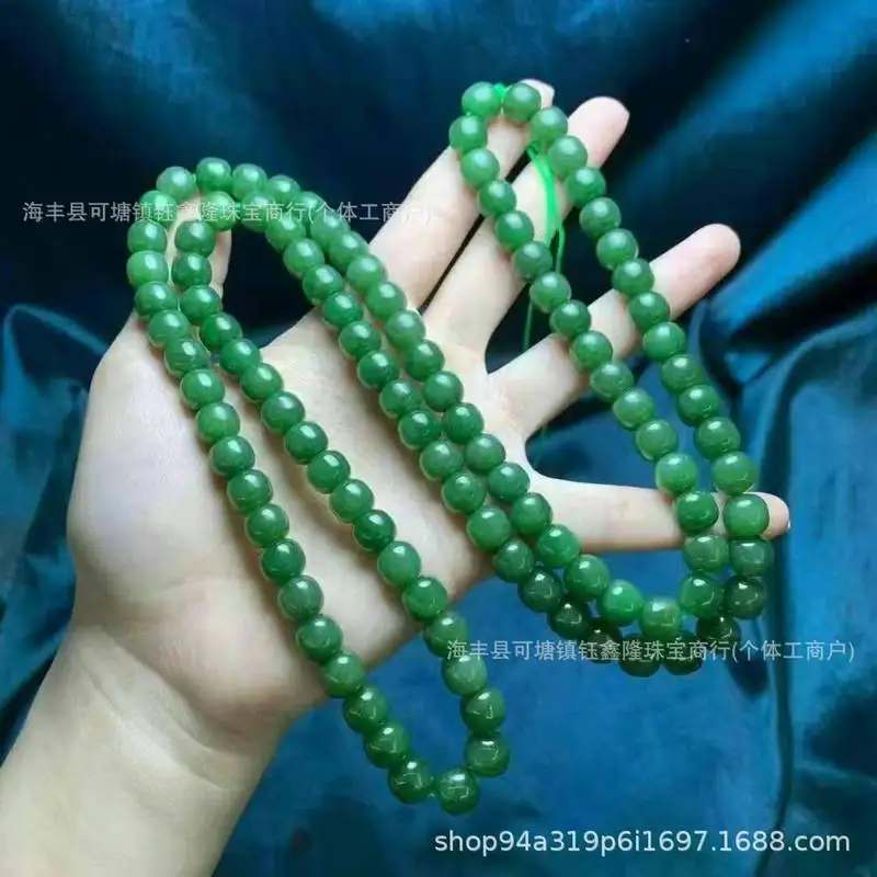 Natural Russian Hetian Jade Bracelet And Necklace Jewelry