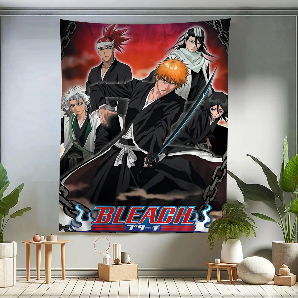 

Anime Figure Ichigo Bleach Cartoon Tapestry Home Decoration Hippie Bohemian Decoration Divination Home Decor