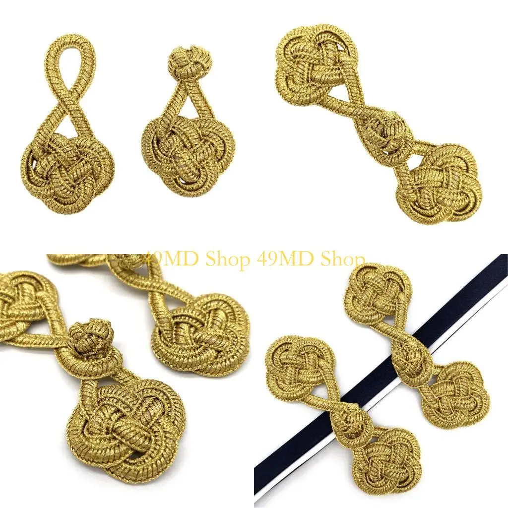 49MD Handsewing Fasteners Cheongsam Buttons DIY Costume Closure Buttons