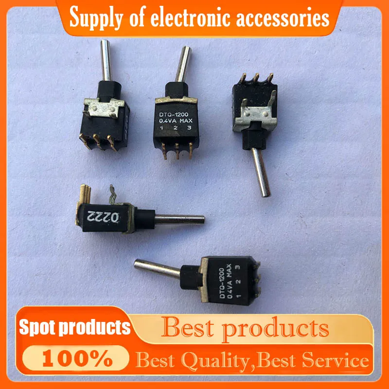 DTQ-1200 0.4VA 3-pin 2-position curved toggle switch